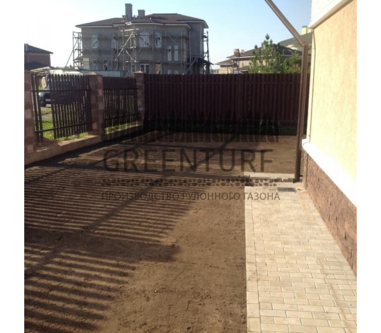 Укладка рулонного газона, КП «Мартемьяново» - фото - 5